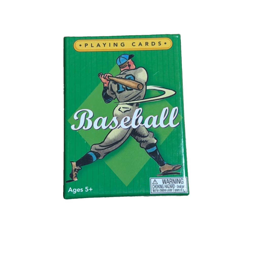Interactive Baseball Card Game 36 Cards w Foldable Field Sheet Playing Fan Gift